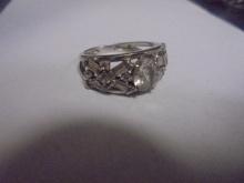 Ladies Sterling Silver Ring w/ Stones