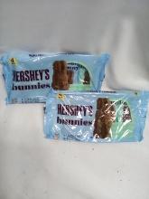 2 Packs of 4 Hersheys Milk Chocolate 1.2oz Bunnies