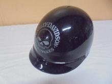 Ceramic Harley-Davidson  Motorcycle Helmet Bank