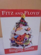 Fitz & Floyd Singing Santa Cookie Jar