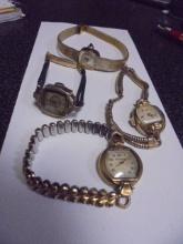 Group of 4 Vintage 10ft Gold Filled Watches