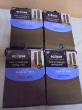 Set of (4) Eclipse 42"x84" Brown Rod Pocket Blackout Panels