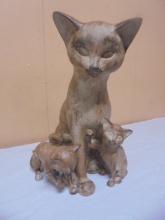 Cat Family Statue
