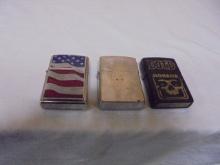 Group of 3 Zippo Lighters