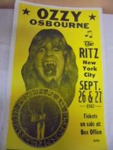 Ozzy Osbourne 1982 Concert Poster