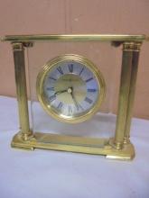 Howard Miller Brass & Glass Pilar Clock
