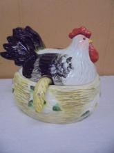 Large Hen on Nest Turreen w/Ladle
