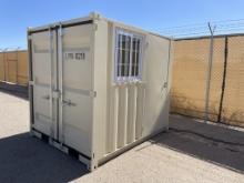 2023 8FT Storage Container w/ Locking Doors,Window