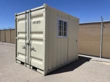 2023 9FT Storage Container w/ Locking Doors,Window