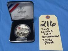 2004 Lewis & Clark Silver Proof Coin