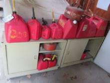 Gas Cans & metal Cabinets
