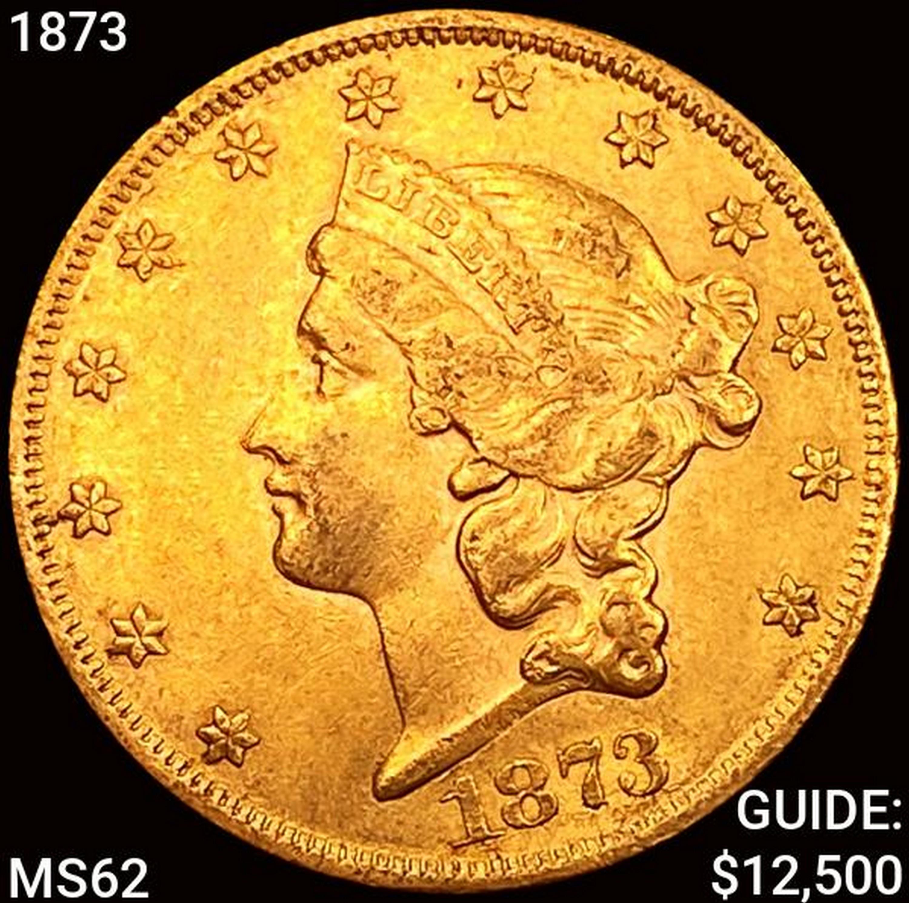 1873 $20 Gold Double Eagle UNCIRCULATED