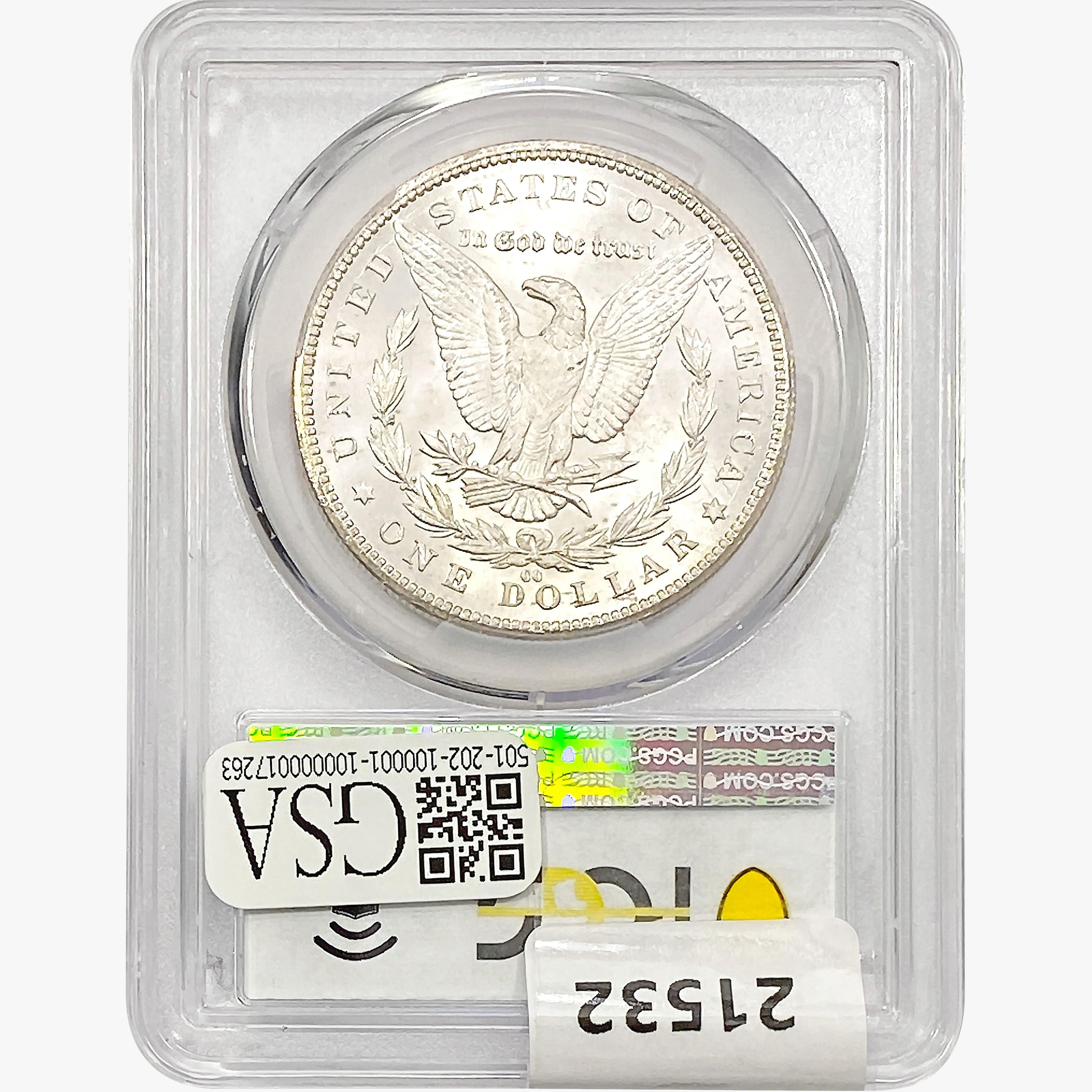 1885-CC Morgan Silver Dollar PCGS MS63