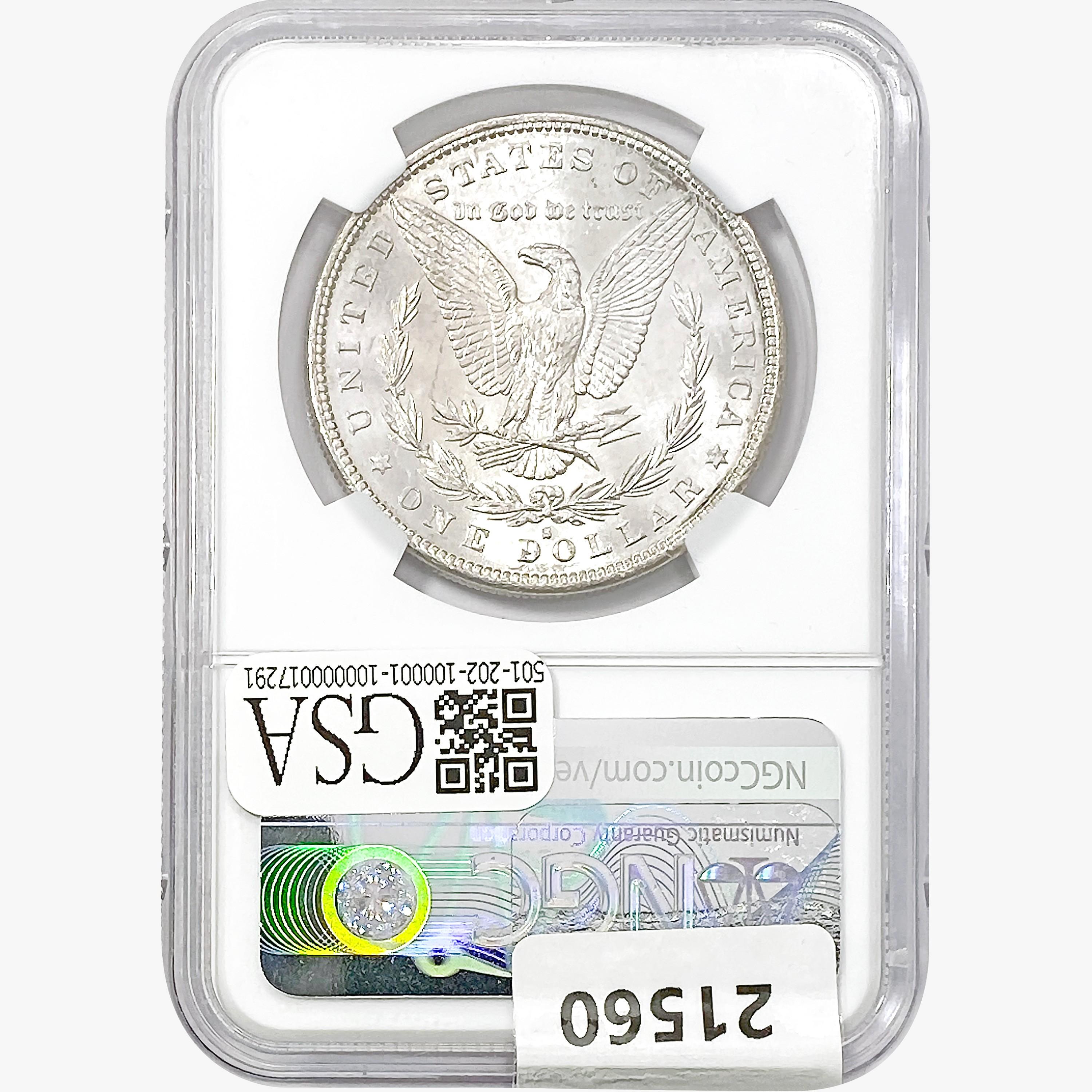 1882-S Morgan Silver Dollar NGC MS62