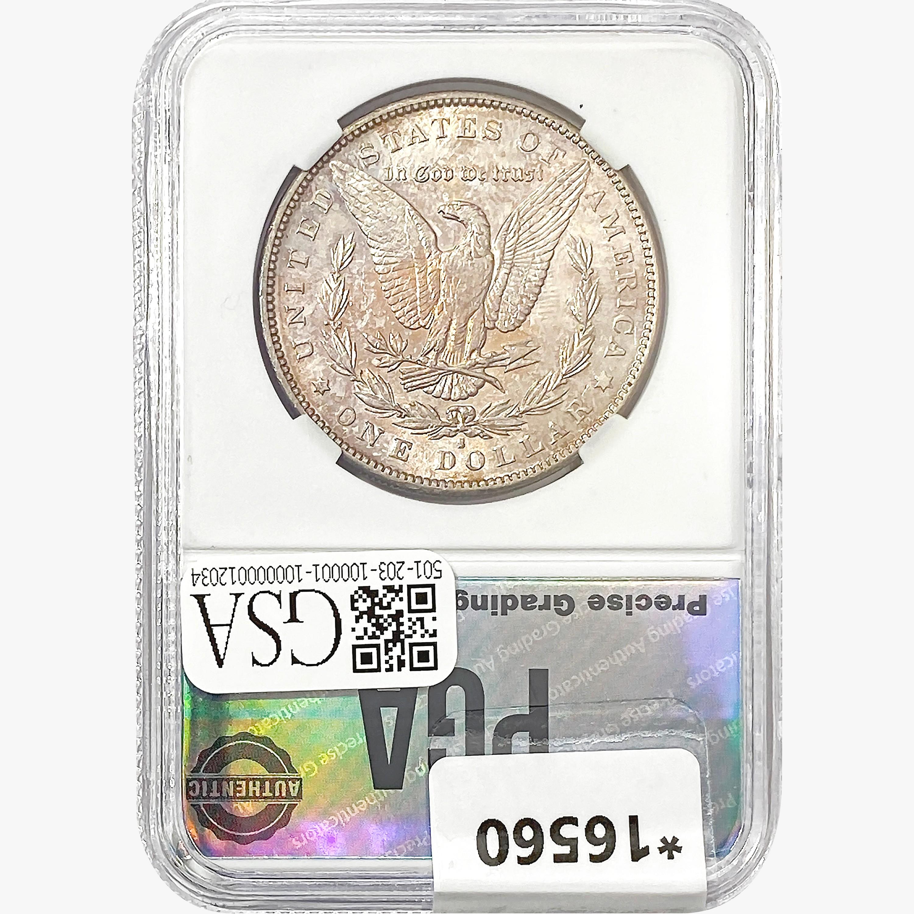 1891-S Morgan Silver Dollar PGA MS63+