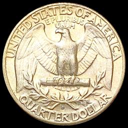 1937-D Washington Silver Quarter CLOSELY UNCIRCULA