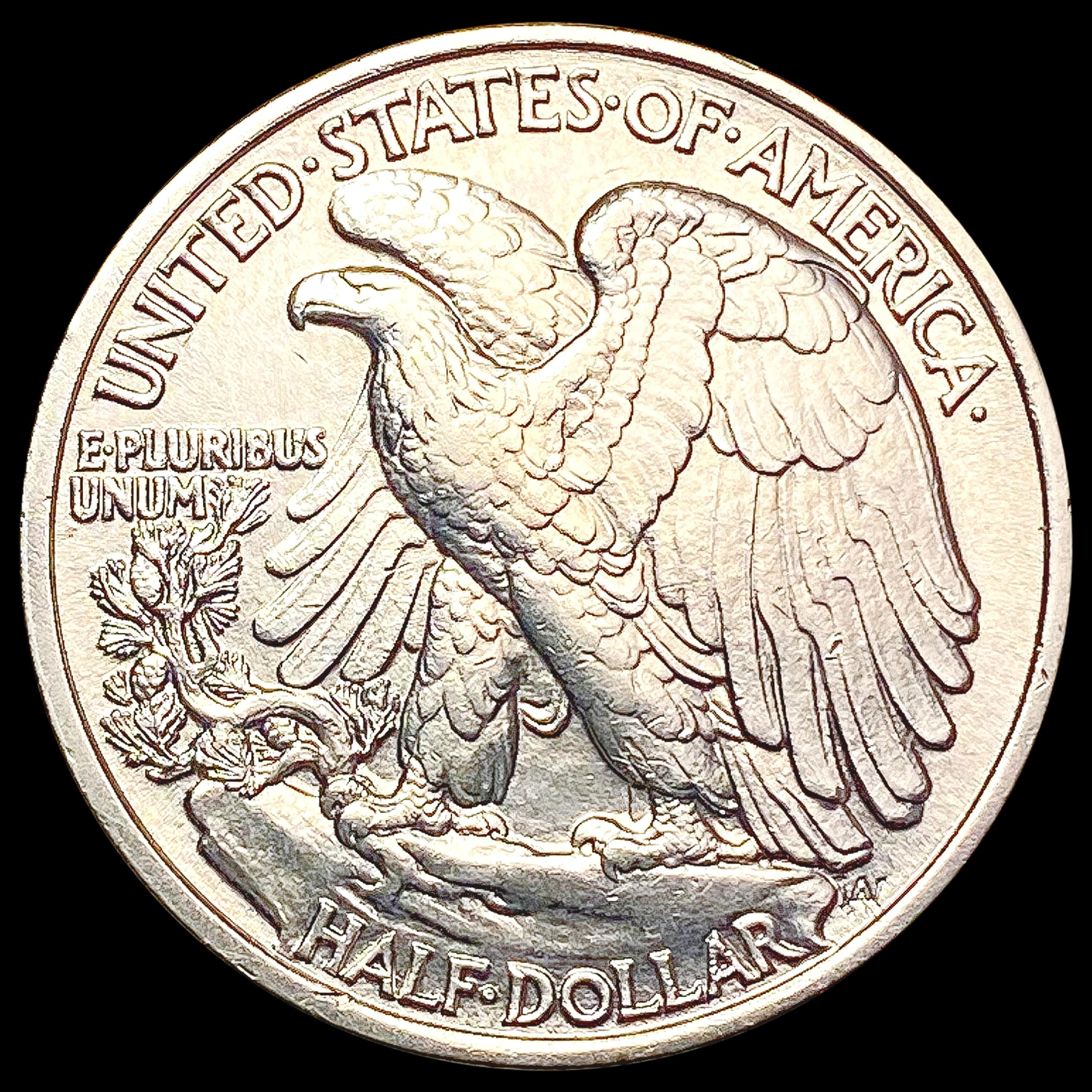 1938 Walking Liberty Half Dollar CLOSELY UNCIRCULA