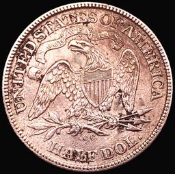 1872-CC Seated Liberty Half Dollar NEARLY UNCIRCUL
