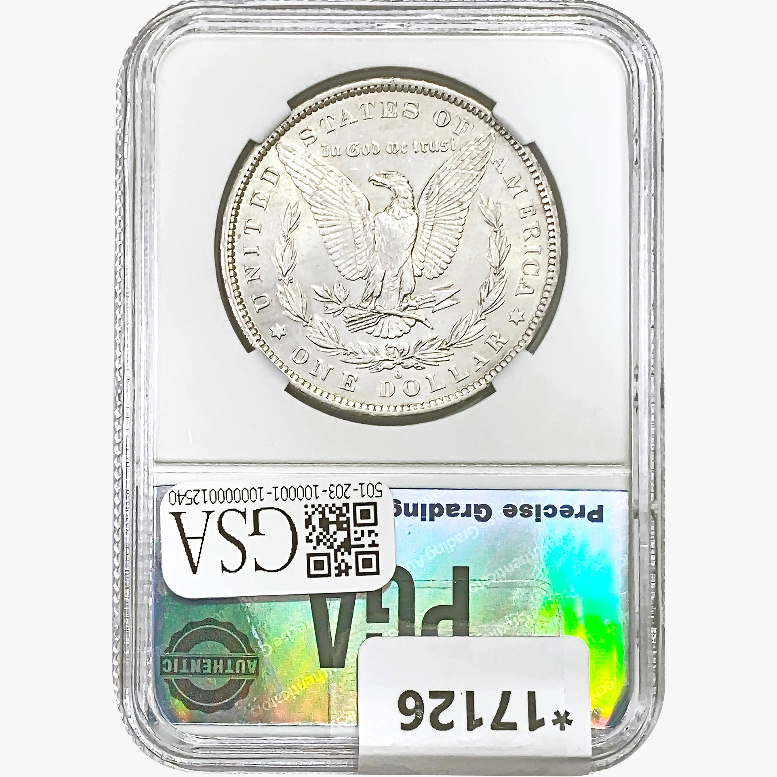1882-O/S Morgan Silver Dollar PGA MS64