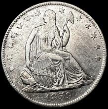 1859-O Seated Liberty Half Dollar NEARLY UNCIRCULA