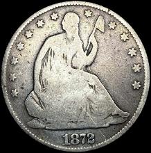 1872-S Seated Liberty Half Dollar NICELY CIRCULATE