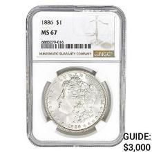 1886 Morgan Silver Dollar NGC MS67