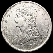 1838 Capped Bust Half Dollar NEARLY UNCIRCULATED
