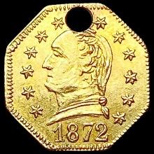 1872 Octagonal California Gold Quarter HIGH GRADE