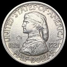 1921 2x4 Missouri Half Dollar UNCIRCULATED