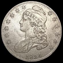 1834 Sm Date Sm Letters Capped Bust Half Dollar CL