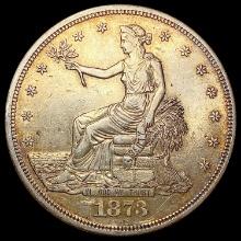 1873-S Silver Trade Dollar NEARLY UNCIRCULATED