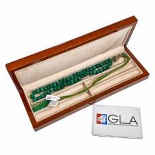 Far East - Hand made Natural Emerald Necklace - G