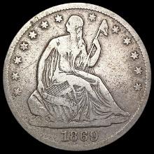 1869-S Seated Liberty Half Dollar NICELY CIRCULATE
