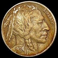 1928-D Buffalo Nickel NEARLY UNCIRCULATED
