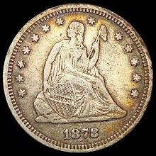 1878 Seated Liberty Quarter NEARLY UNCIRCULATED