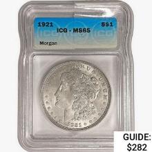 1921 Morgan Silver Dollar ICG MS65