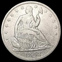 1848-O Seated Liberty Half Dollar NEARLY UNCIRCULA