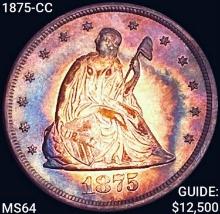1875-CC Twenty Cent Piece CHOICE BU
