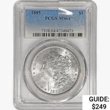 1885 Morgan Silver Dollar PCGS MS64