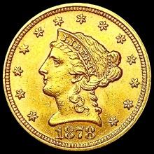 1878 $2.5 Gold Quarter Eagle UNCIRCULATED