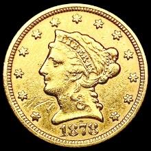 1878 $2.5 Gold Quarter Eagle CLOSELY UNCIRCULATED