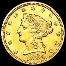 1904 $2.5 Gold Quarter Eagle UNCIRCULATED