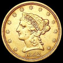 1852 $2.5 Gold Quarter Eagle CLOSELY UNCIRCULATED
