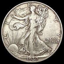 1939-D Walking Liberty Half Dollar LIGHTLY CIRCULA