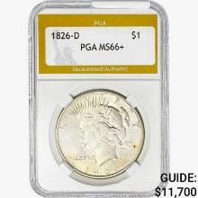 1926-D Silver Peace Dollar PGA MS66+
