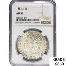 1883-S Morgan Silver Dollar NGC AU53