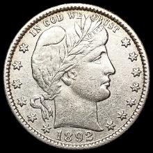 1892-O Barber Quarter CLOSELY UNCIRCULATED