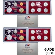 2007 Silver PR Sets (14 Coins)