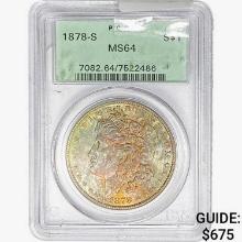 1878-S Morgan Silver Dollar PCGS MS64