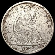 1877-S Seated Liberty Half Dollar CLOSELY UNCIRCUL